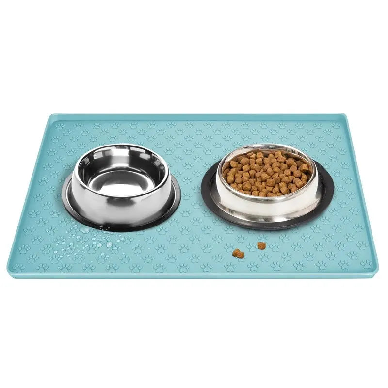 Foldable Silicone Pet Feeding Mat – Non-Slip, Waterproof & Easy to Clean for Dogs & Cats