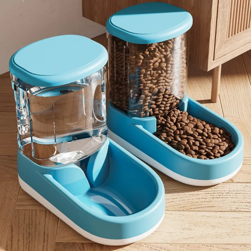Automatic Pet Water Fountain & Feeder – Cordless Drinking Dispenser for Cats & Dogs