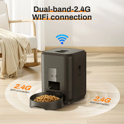 Smart Automatic Pet Feeder – Timed & Quantitative Food Dispenser for Cats & Dogs