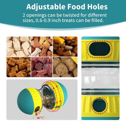Interactive Dog Treat Puzzle Toy – Adjustable Slow Feeder Enrichment Ball for Puppies & Dogs