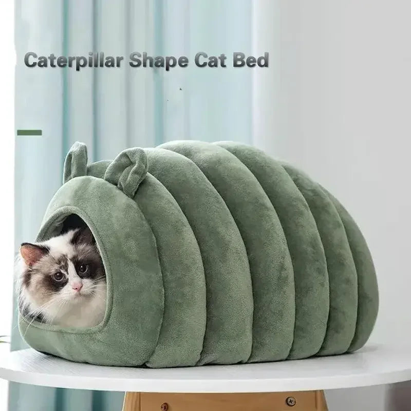 Washable Plush Pet Bed – Warm & Soft Sleeping Bed for Cats & Dogs