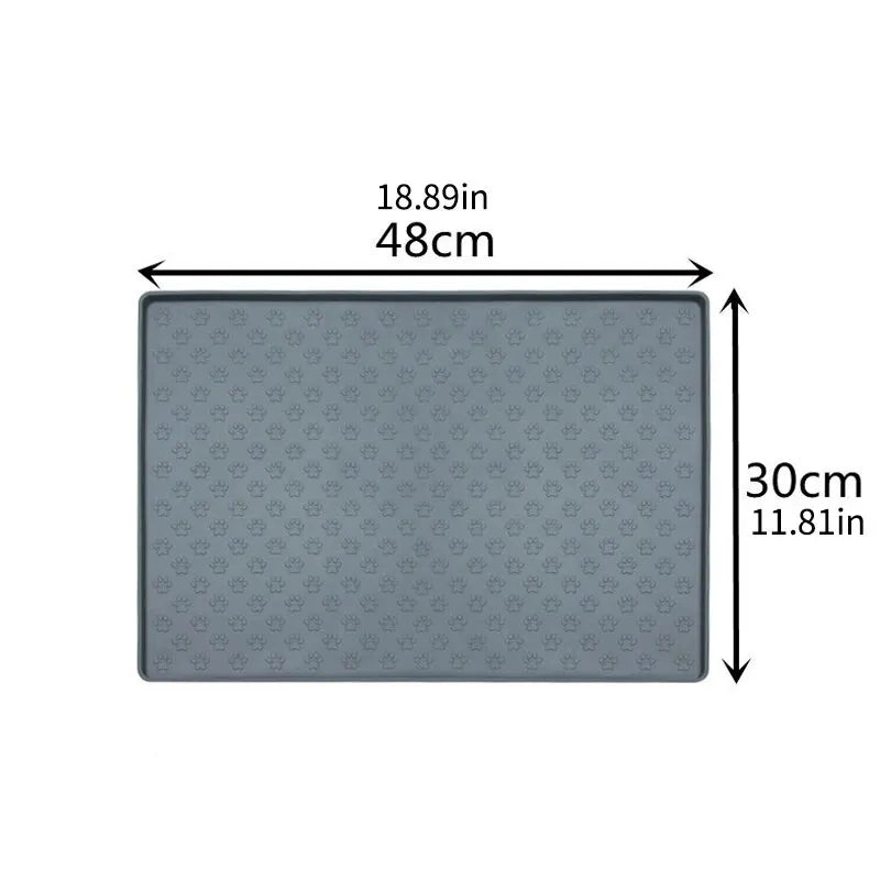 Foldable Silicone Pet Feeding Mat – Non-Slip, Waterproof & Easy to Clean for Dogs & Cats