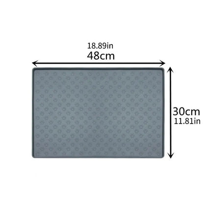 Foldable Silicone Pet Feeding Mat – Non-Slip, Waterproof & Easy to Clean for Dogs & Cats
