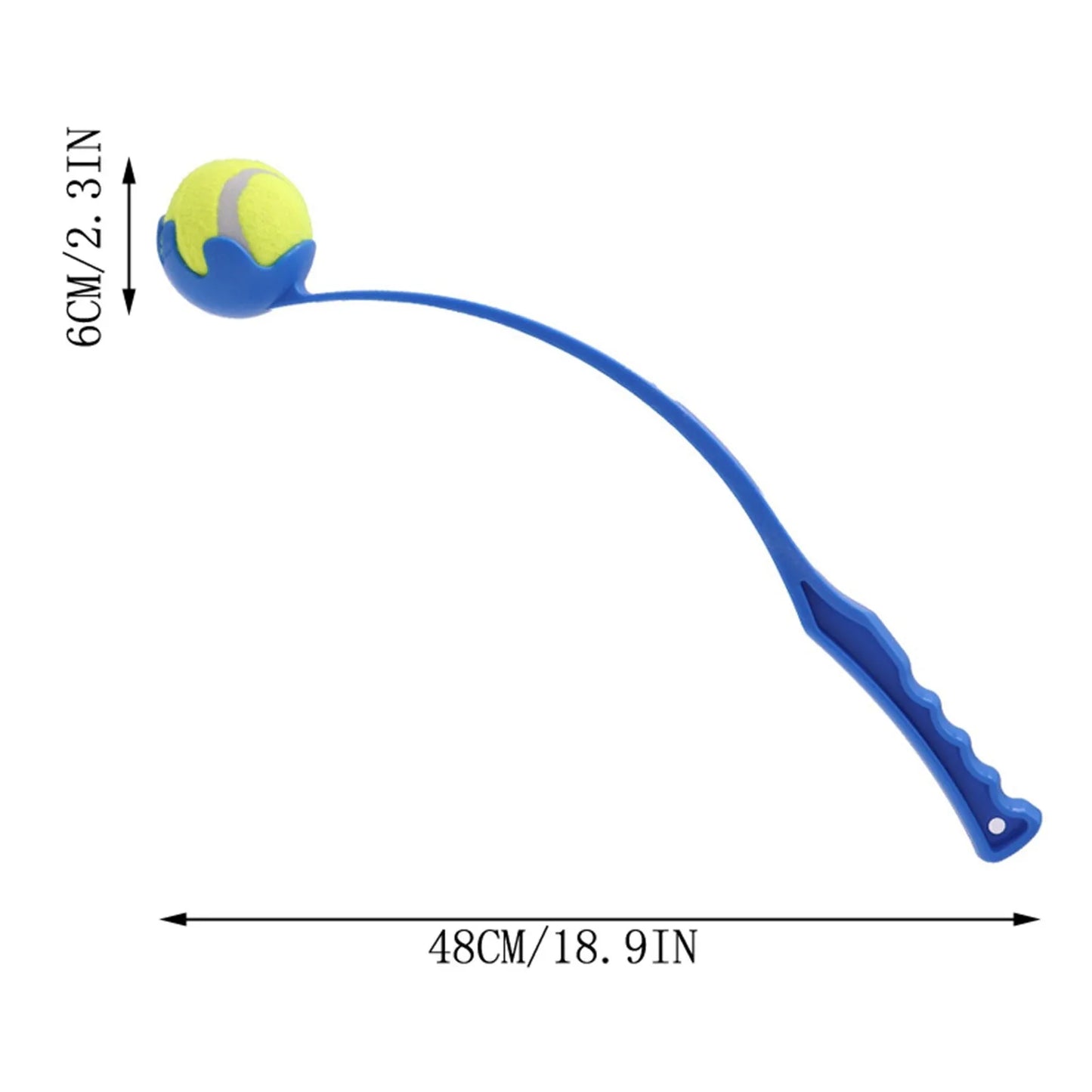 Dog Ball Thrower Stick | Outdoor Training & Play Toy with Tennis Ball