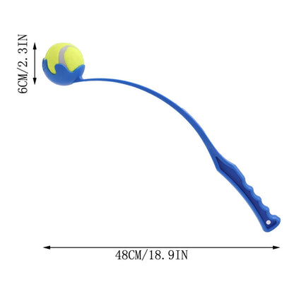 Dog Ball Thrower Stick | Outdoor Training & Play Toy with Tennis Ball