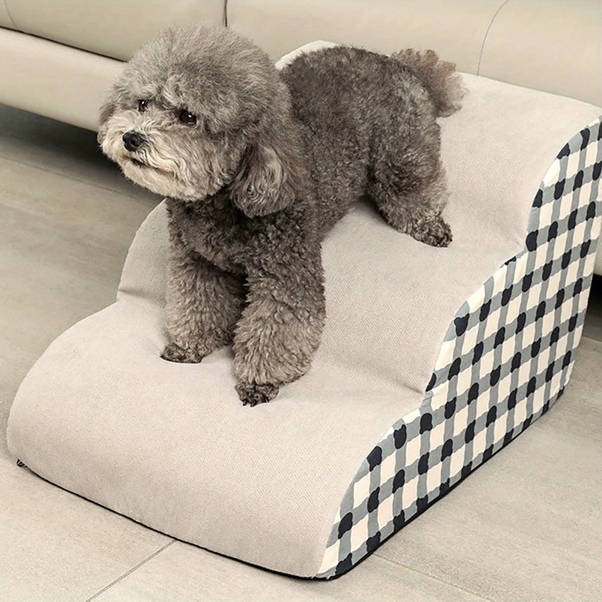 Non-Slip Pet Stairs – 2 & 3 Step Foam Steps for Dogs & Cats
