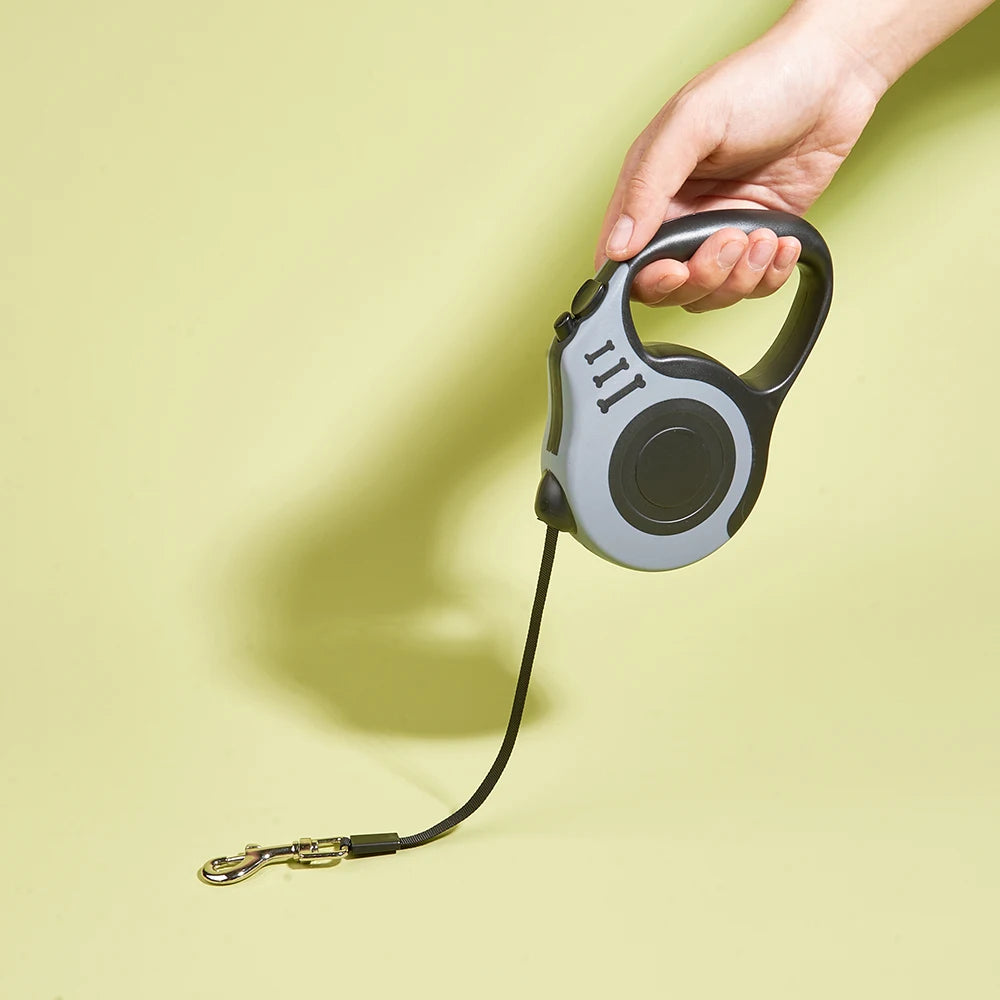Retractable Dog & Cat Leash – 3m & 5m | Nylon Lead for Small Pets