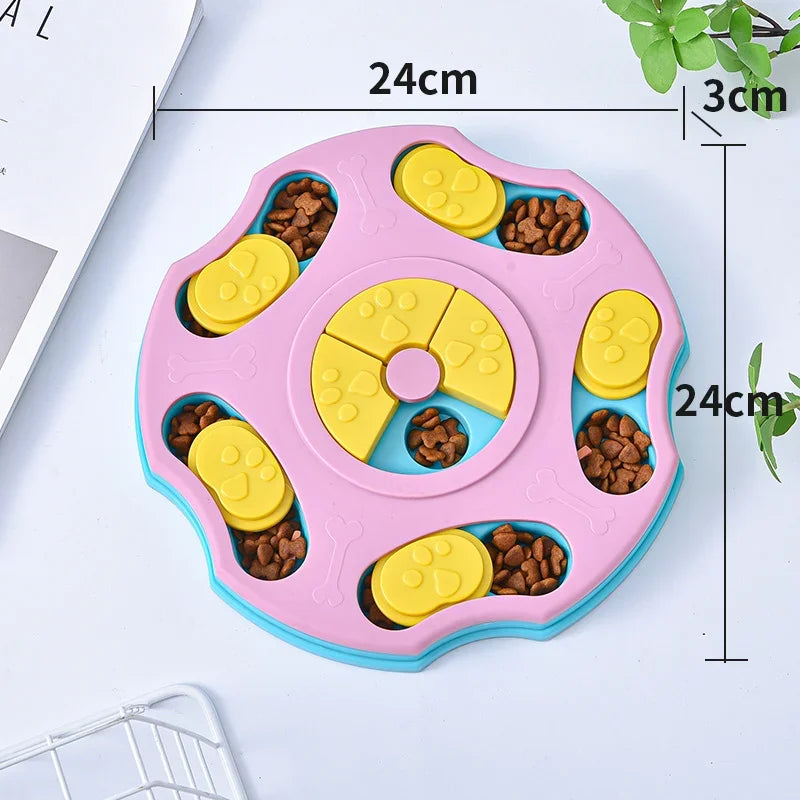 Pentagonal Dog Puzzle Slow Feeder – Interactive IQ Training Food Dispenser for Dogs & Cats