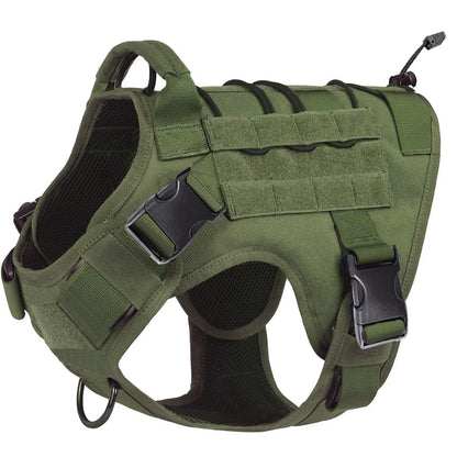 Tactical Dog Harness with Handle — No-Pull Service Vest