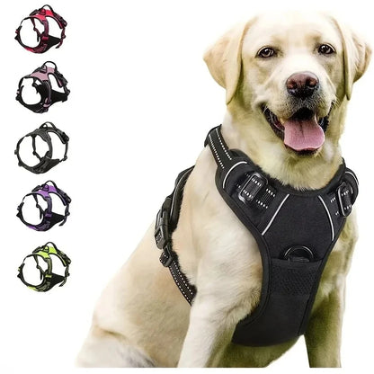 Dog Vest Harness – Lightweight Adjustable Collar & Harness Set for Small & Medium Dogs