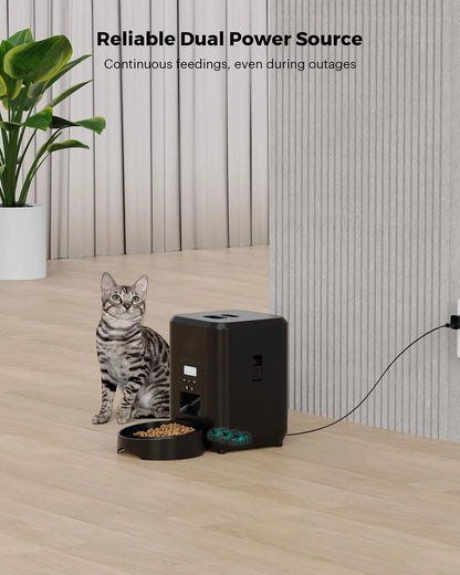 Smart Automatic Pet Feeder – Timed & Quantitative Food Dispenser for Cats & Dogs