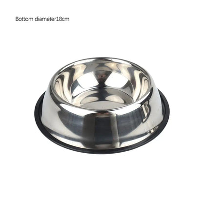 Stainless Steel Pet Bowl – Anti-Slip, Anti-Ant Food & Water Dish for Dogs & Cats