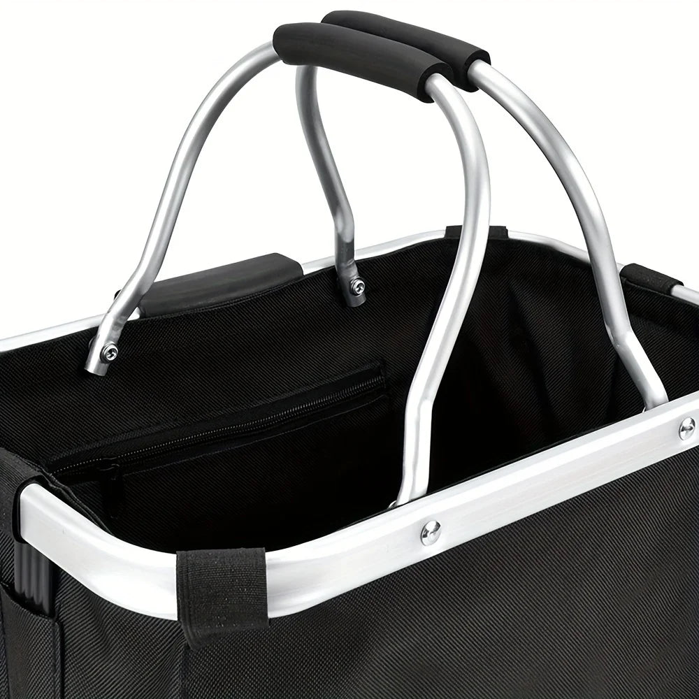 Foldable Pet Bike Basket – Handlebar Carrier for Cats & Dogs