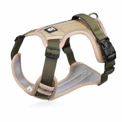 Reflective Oxford Vest Dog Harness — Adjustable for Medium & Large Breeds
