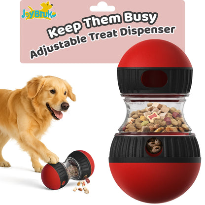 Interactive Dog Treat Puzzle Toy – Adjustable Slow Feeder Enrichment Ball for Puppies & Dogs