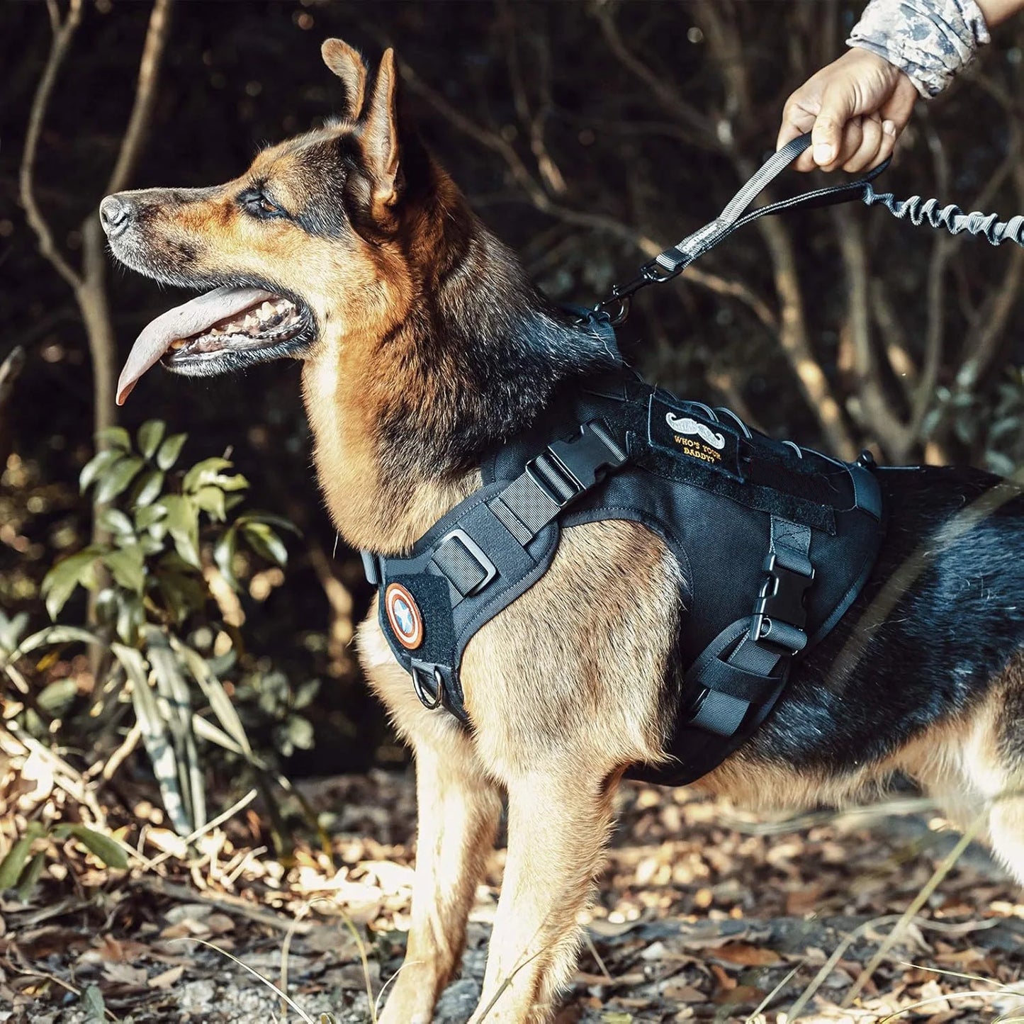 Tactical Dog Harness with Handle — No-Pull Service Vest