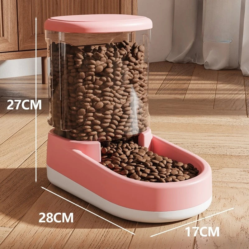 Automatic Pet Water Fountain & Feeder – Cordless Drinking Dispenser for Cats & Dogs