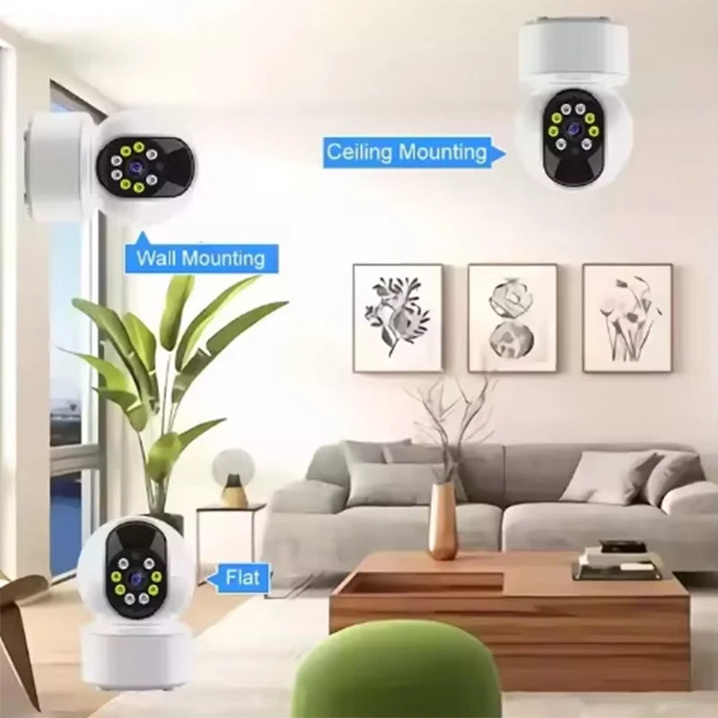 4K Rotating Smart Pet Camera | WiFi, Night Vision & Two-Way Audio