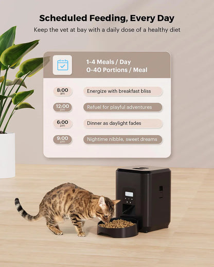 Smart Automatic Pet Feeder – Timed & Quantitative Food Dispenser for Cats & Dogs