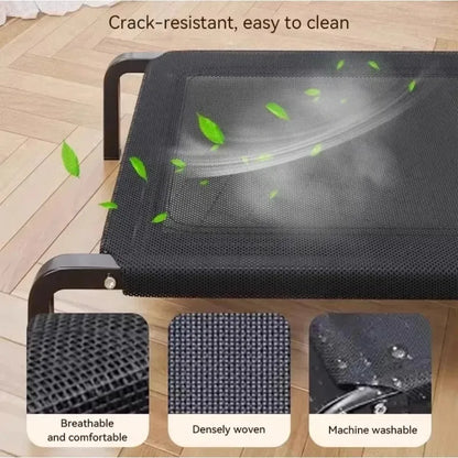 Foldable Elevated Dog Camp Bed with Canopy | All-Season Outdoor Bed for Small & Large Dogs