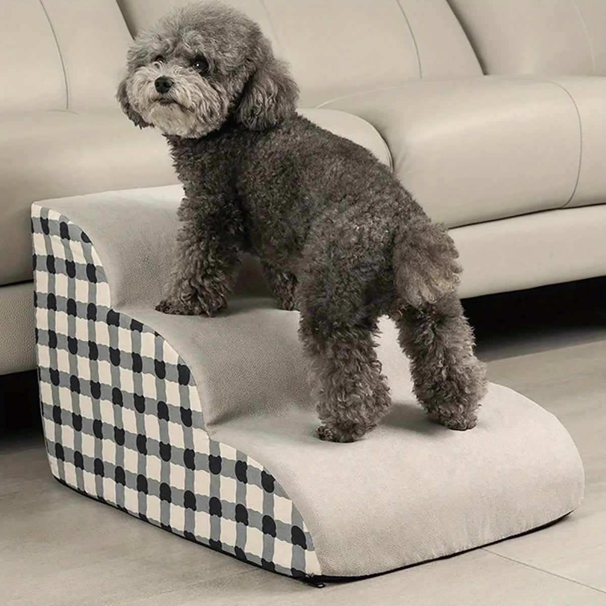 Non-Slip Pet Stairs – 2 & 3 Step Foam Steps for Dogs & Cats