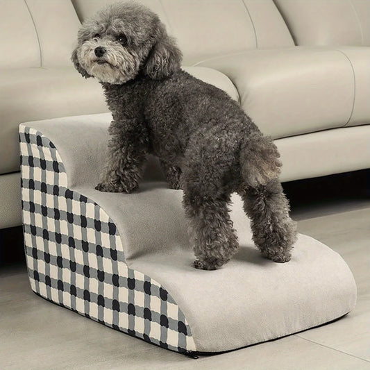 Non-Slip Pet Stairs – 2 & 3 Step Foam Steps for Dogs & Cats