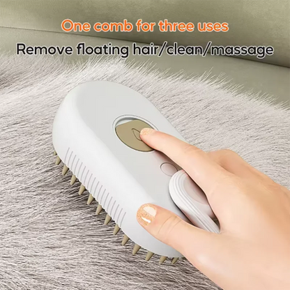 Dog & Cat Steam Spray Grooming Brush