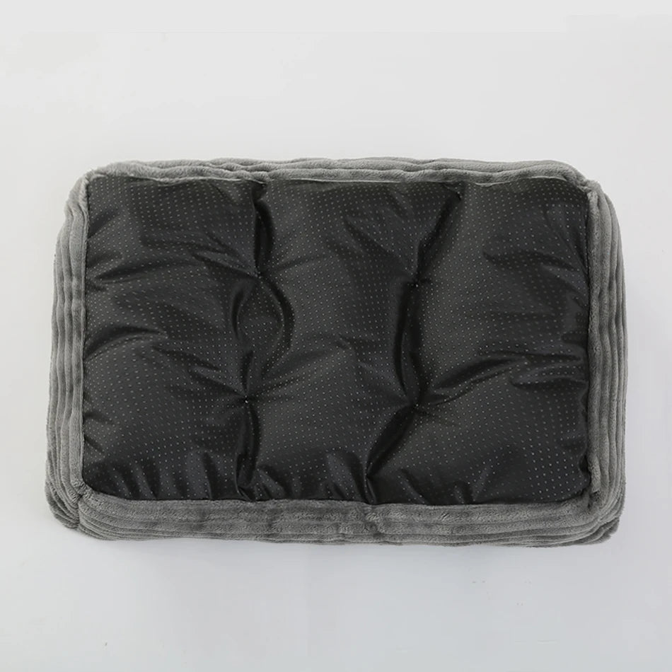 Square Plush Pet Sofa Bed – Kennel Cushion for Cats & Dogs
