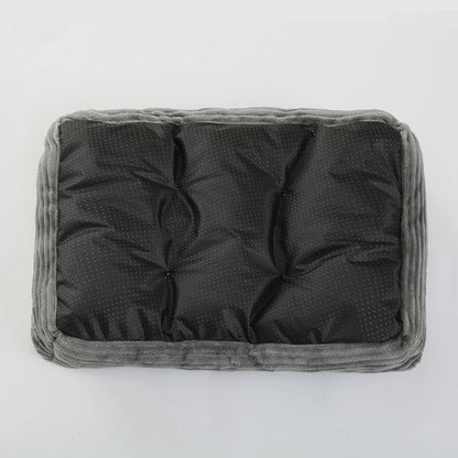 Square Plush Pet Sofa Bed – Kennel Cushion for Cats & Dogs