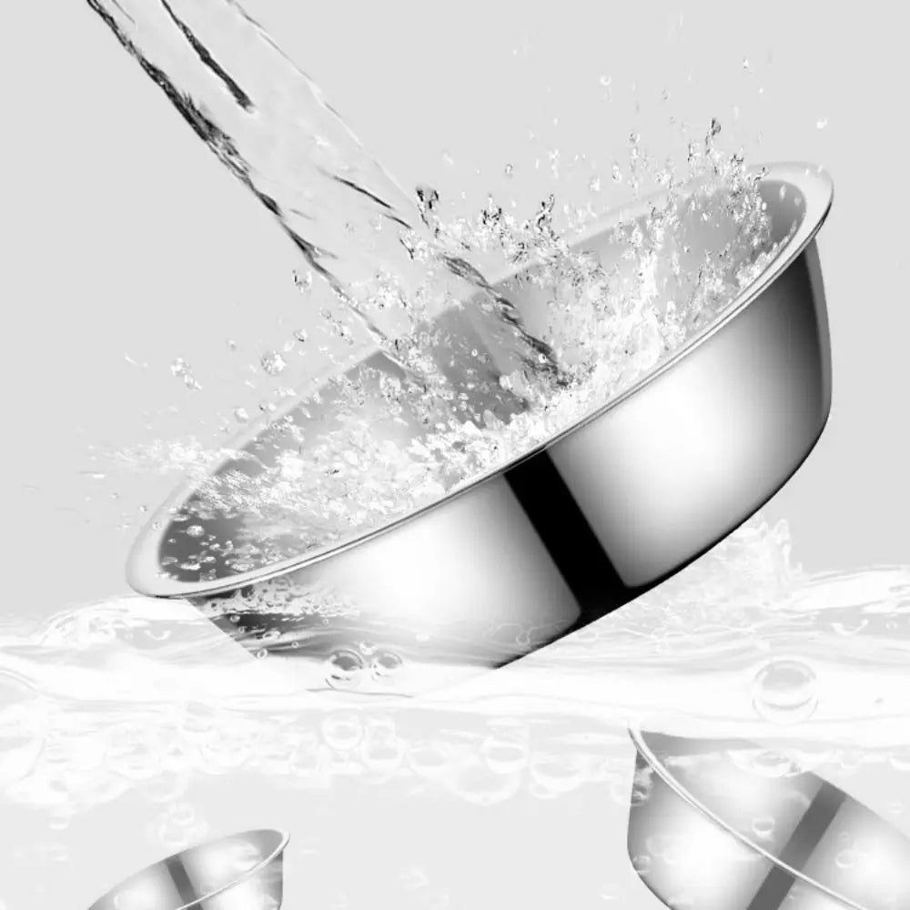 Stainless Steel Pet Bowl – Large Capacity Non-Rust Food & Water Bowl for Dogs & Cats