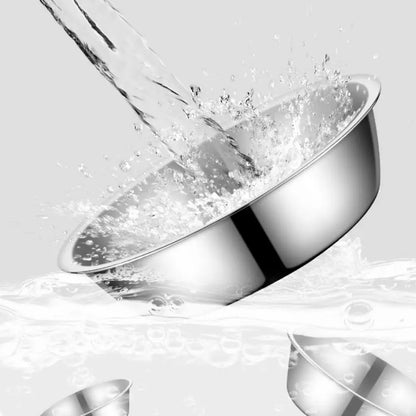 Stainless Steel Pet Bowl – Large Capacity Non-Rust Food & Water Bowl for Dogs & Cats