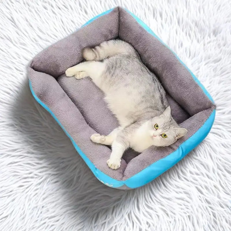 Thick Plush Pet Bed Mat – Soft Cushion for Cats, Dogs & Puppies