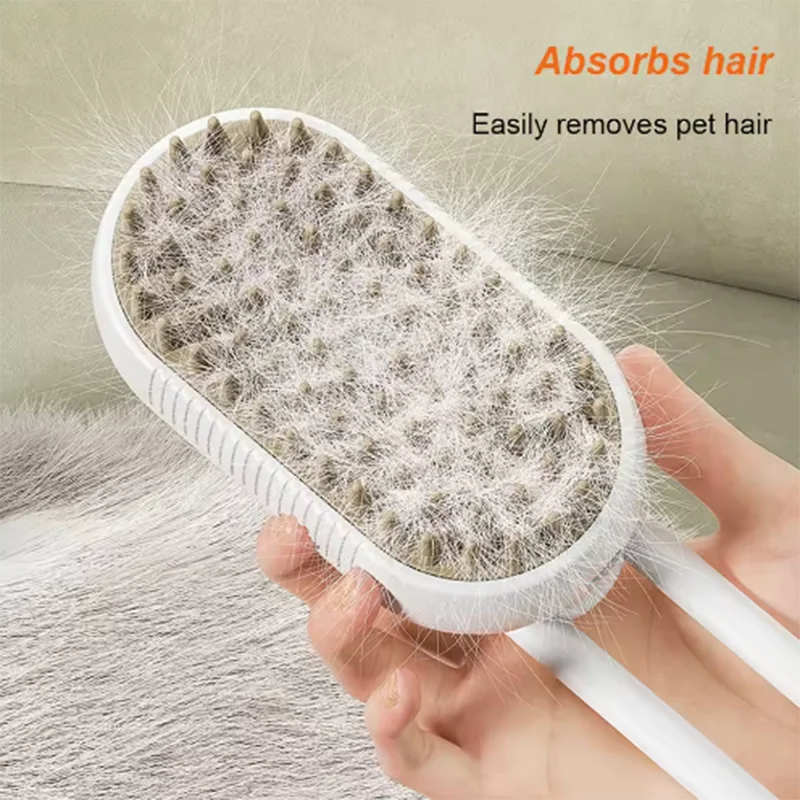 Dog & Cat Steam Spray Grooming Brush