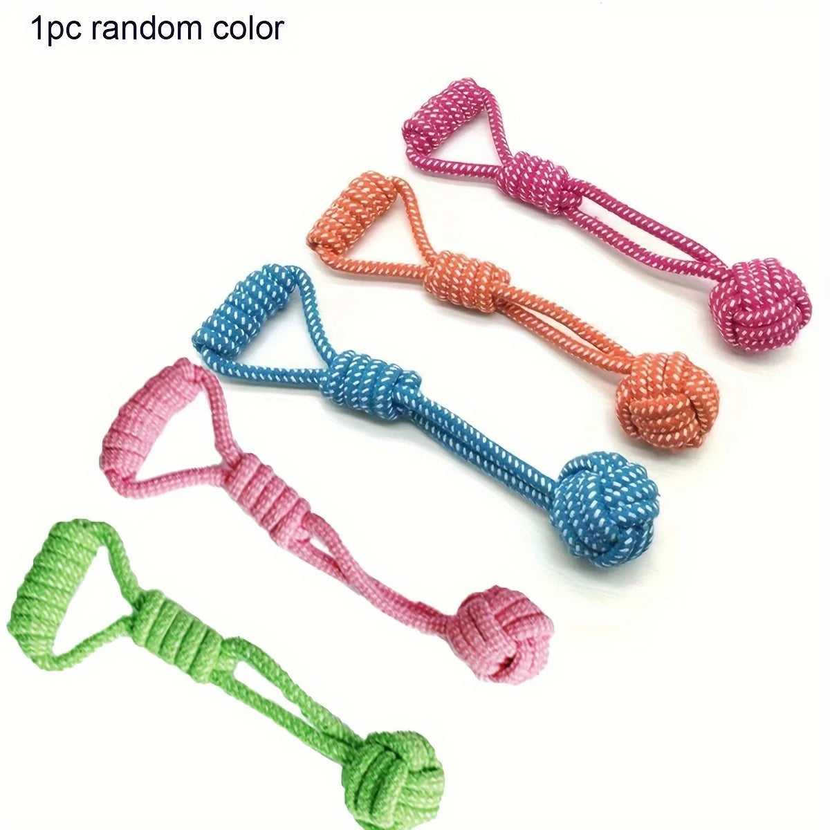 Dog Rope Toy with Ball | Durable Chew & Tug Toy for All Breeds