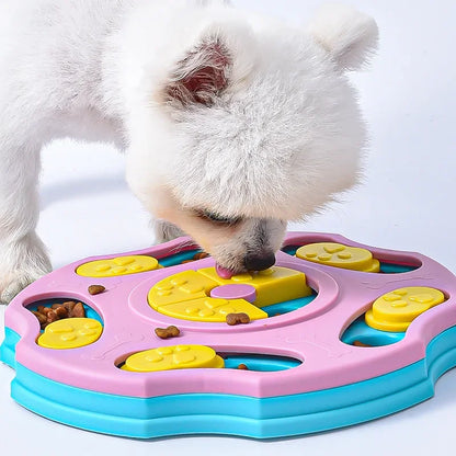 Pentagonal Dog Puzzle Slow Feeder – Interactive IQ Training Food Dispenser for Dogs & Cats
