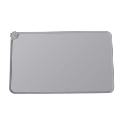 Waterproof Pet Feeding Mat – High Raised Edges Silicone Food Mat for Dogs & Cats