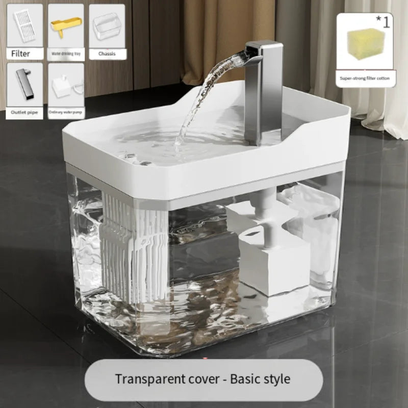 Automatic Cat Water Fountain with Filter & USB Pump