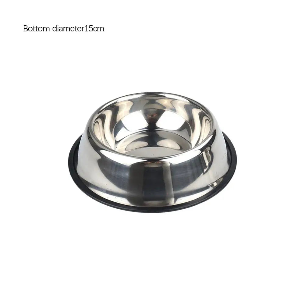 Stainless Steel Pet Bowl – Anti-Slip, Anti-Ant Food & Water Dish for Dogs & Cats