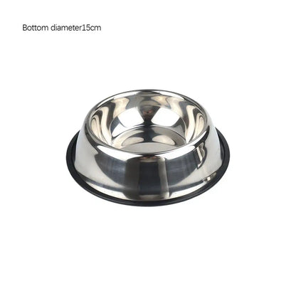 Stainless Steel Pet Bowl – Anti-Slip, Anti-Ant Food & Water Dish for Dogs & Cats