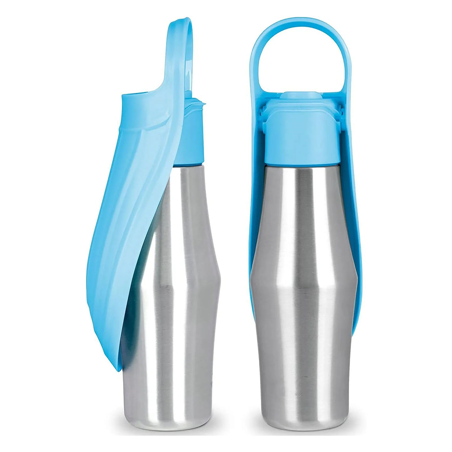 Portable Pet Water Bottle & Feeding Cup | 750ml Travel Set