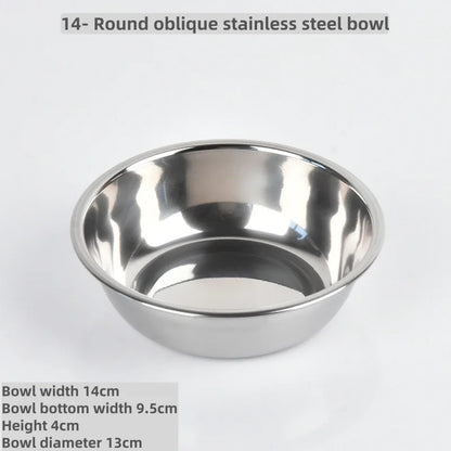 Double Pet Bowl with Silicone Mat – Stainless Steel Slow Feeder for Dogs & Cats
