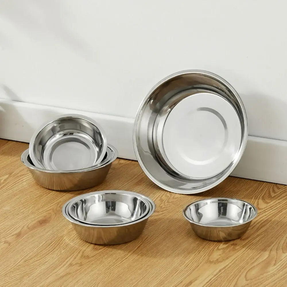 Stainless Steel Pet Bowl – Large Capacity Non-Rust Food & Water Bowl for Dogs & Cats