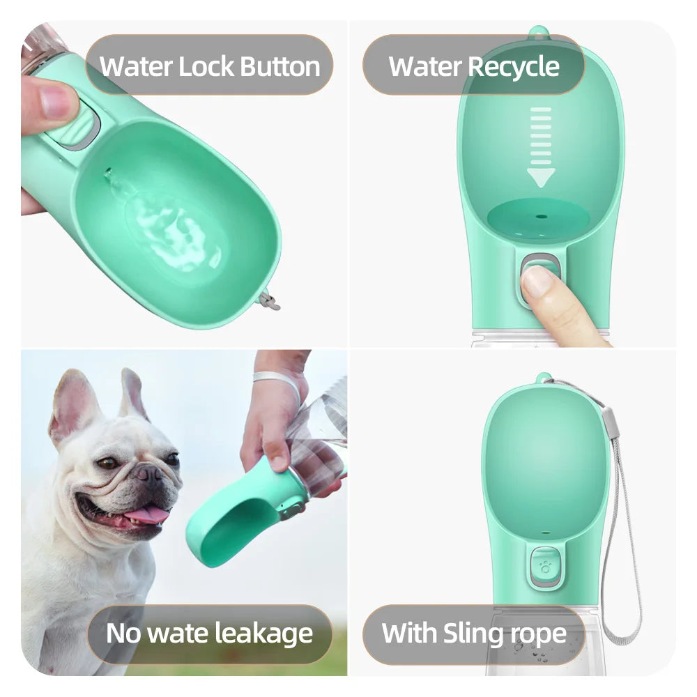 Portable Dog Water Bottle | Leakproof Drinking Bottle for Walks