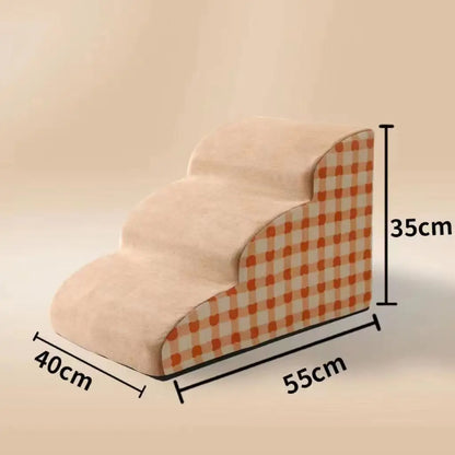 Non-Slip Pet Stairs – 2 & 3 Step Foam Steps for Dogs & Cats