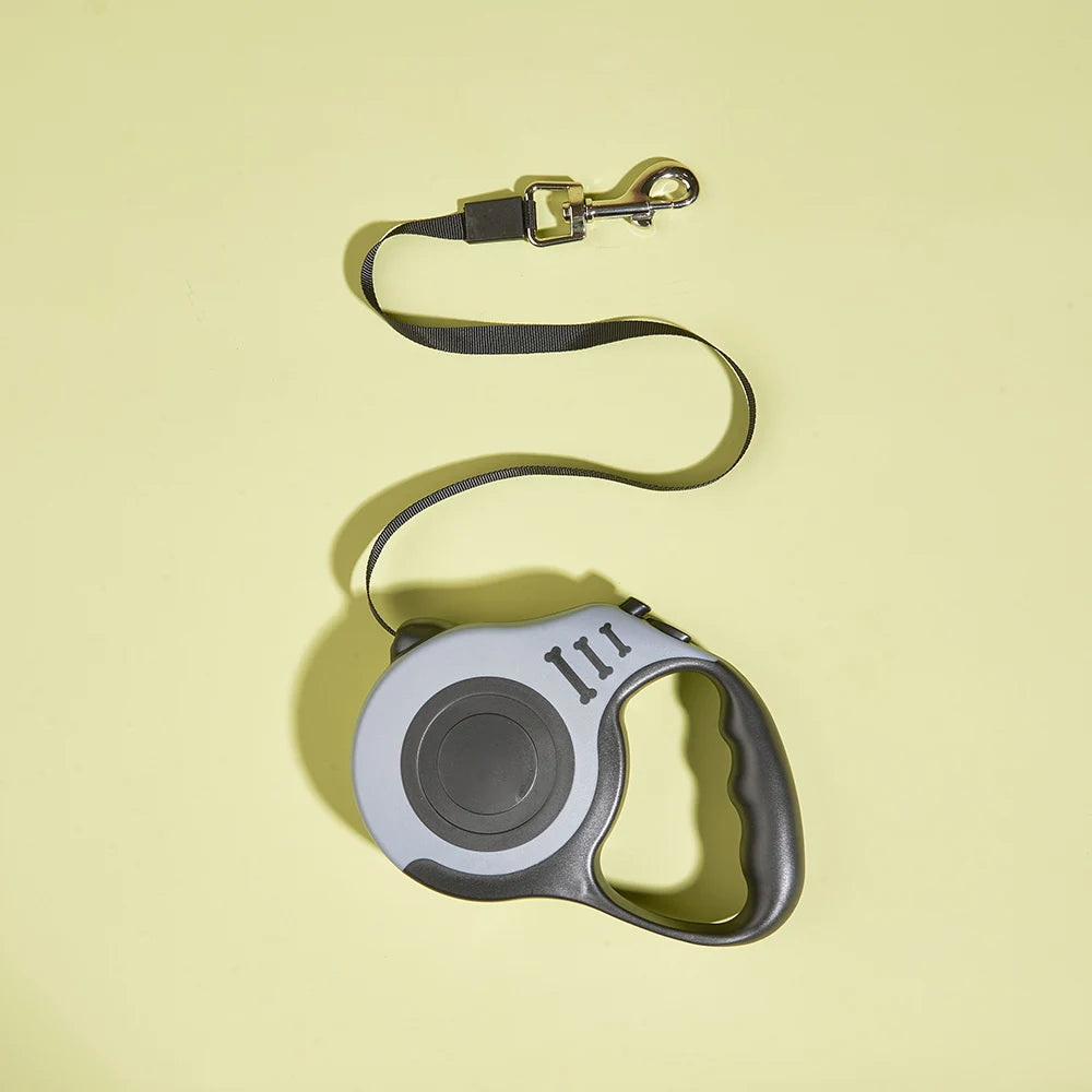 Retractable Dog & Cat Leash – 3m & 5m | Nylon Lead for Small Pets