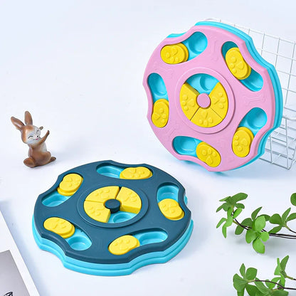 Pentagonal Dog Puzzle Slow Feeder – Interactive IQ Training Food Dispenser for Dogs & Cats