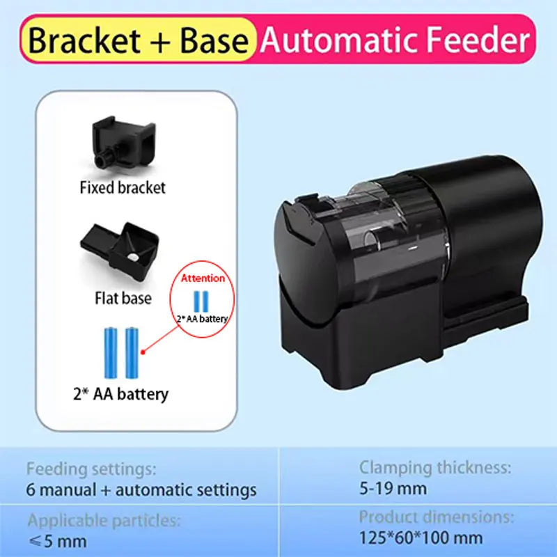 Automatic Fish Tank Feeder – Intelligent Timer for Fish, Turtles & Aquarium Pets