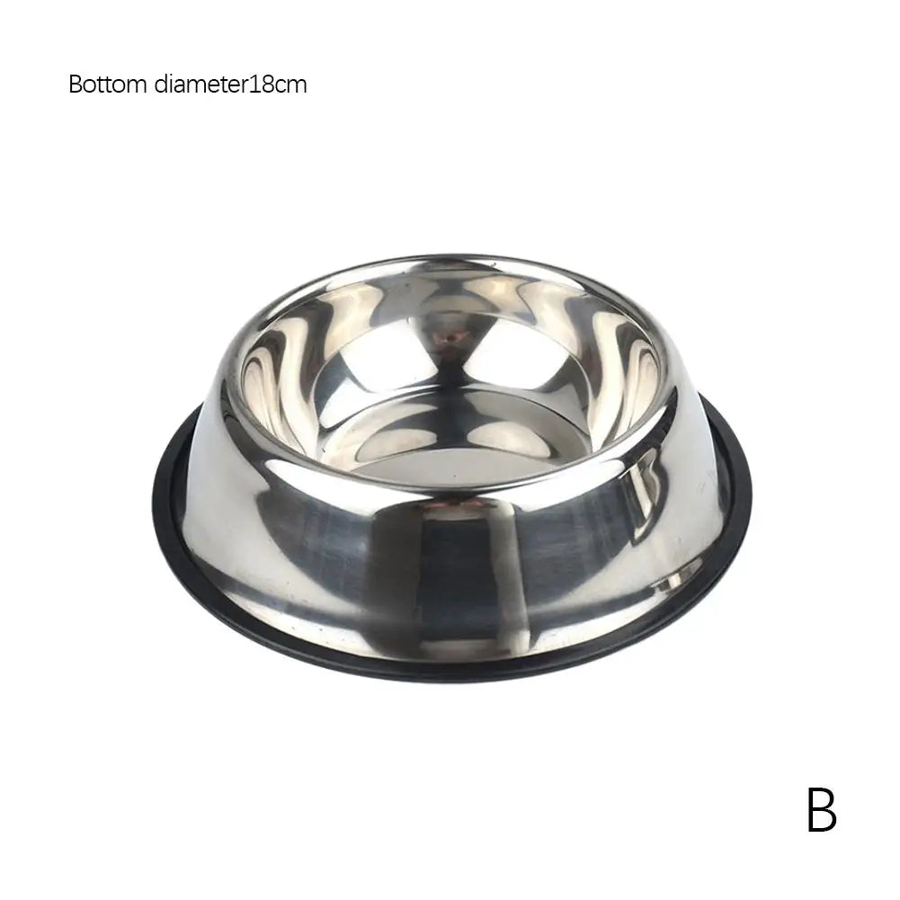 Stainless Steel Pet Bowl – Anti-Slip, Anti-Ant Food & Water Dish for Dogs & Cats