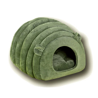 Washable Plush Pet Bed – Warm & Soft Sleeping Bed for Cats & Dogs