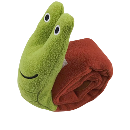 Plush Squeaky Puzzle Feeder Dog Toy – Interactive Snack-Hiding Toy for Dogs & Puppies